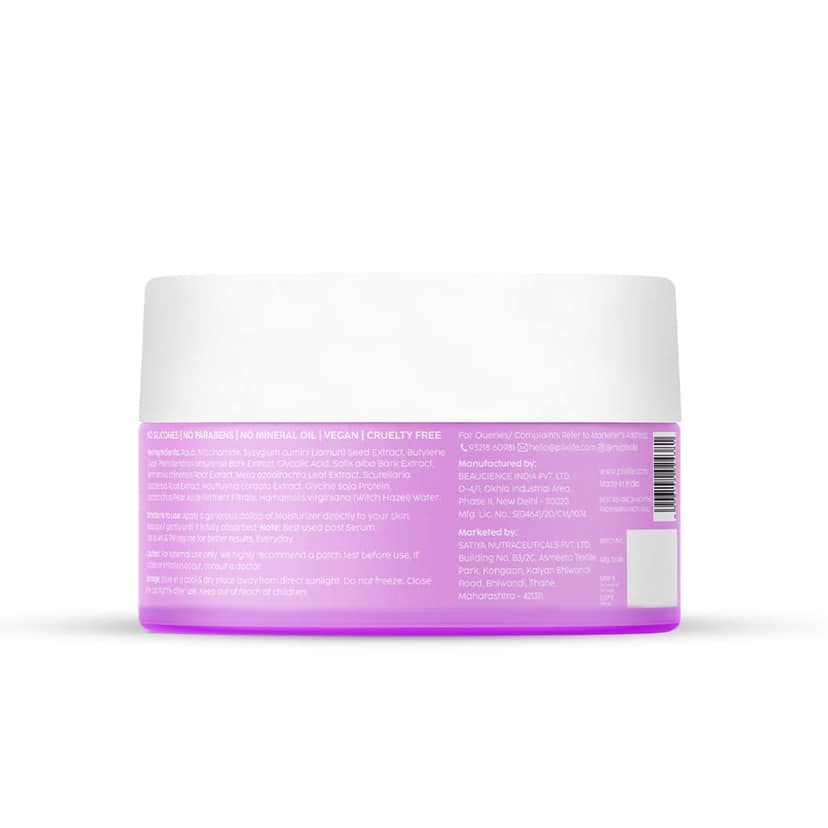 The Plant Fix Plix 2% Niacinamide Jamun Moisturizer (50 gm), Helps Reduce Pimples with 2% Acne Buster, For Oily and Acne Prone Skin, With Witch Hazel & Jamun Extract The Plant Fix Plix 2% Niacinamide Jamun Moisturizer (50 gm), Helps Reduce Pimples with 2 view 2
