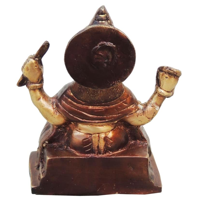 Brass Showpiece Vishwakarma Statue, Height : 7.5 Inch (BSMAS922 A) view 3