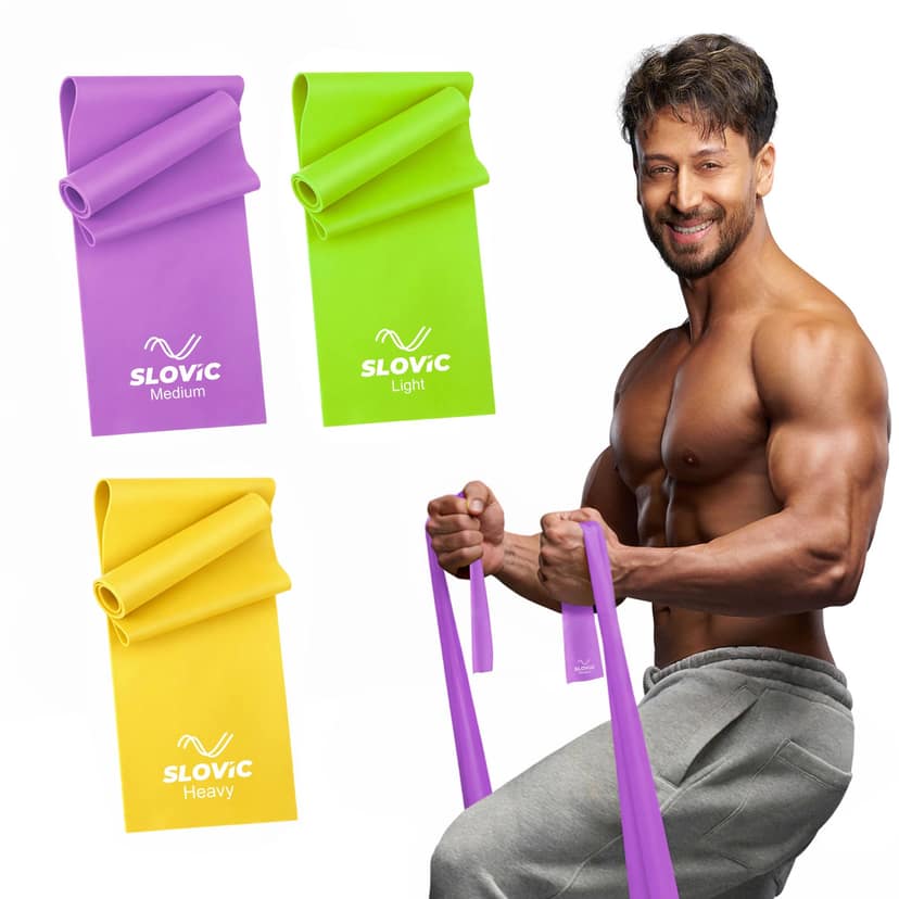 Slovic Thera Band - Set of 3 ( Purple, Green & Yellow)