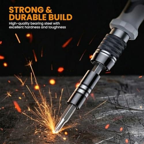 Dyazo 115-in-1 Precision Screwdriver Set | Professional Wrench Bits Repair Tool Kit with Portable Case for Electronics, Mobile, Laptop, PC, Watch, Game Console & DIY Household Repairs (Black) view 3