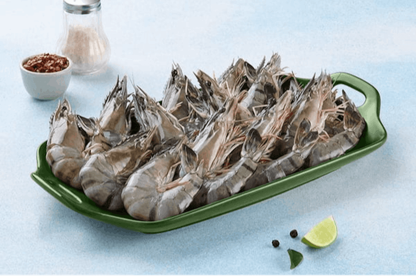 Black Tiger Prawns - Uncleaned - 750gms