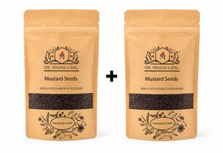 Black Mustard Seeds (Rai) 100GM x 2 Pouches | Premium Indian Spice | The MMasala Box Co.