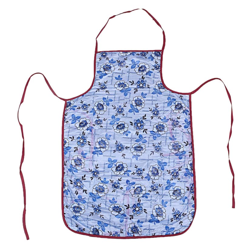 Kuber Industries Checkered Design Cotton Waterproof Apron With Front Pocket (Black) view 2
