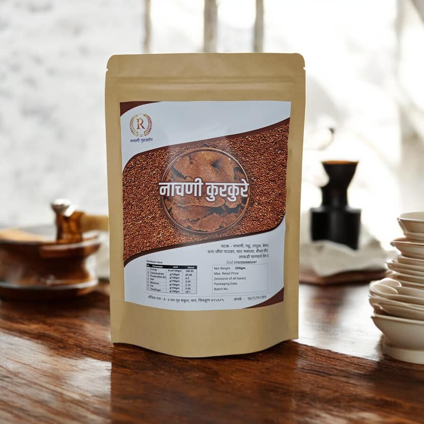 Ragi Kurkure (Finger Millet) | Crispy & Crunchy Ready-to-Eat Snack.