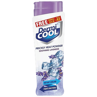 Dermi Cool Prickly Heat Powder Soothing Lavender, 150G Bottle