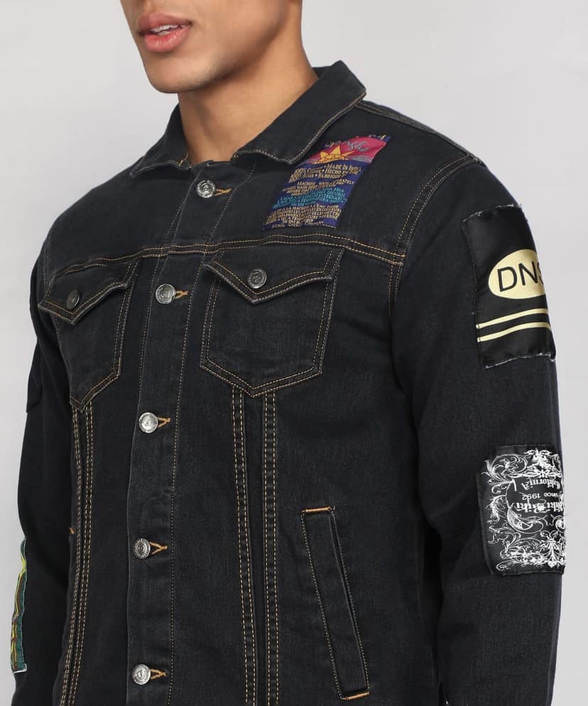 FTX Men Printed Denim Jacket view 4