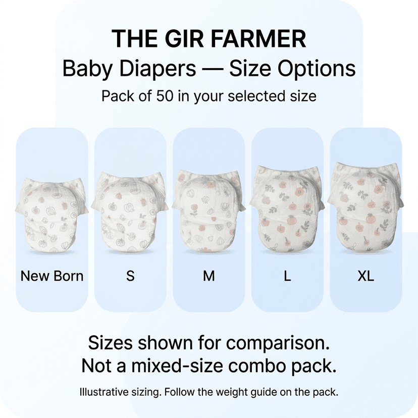 Baby Diapers Pack of 50 | New Born, S, M, L & XL view 2