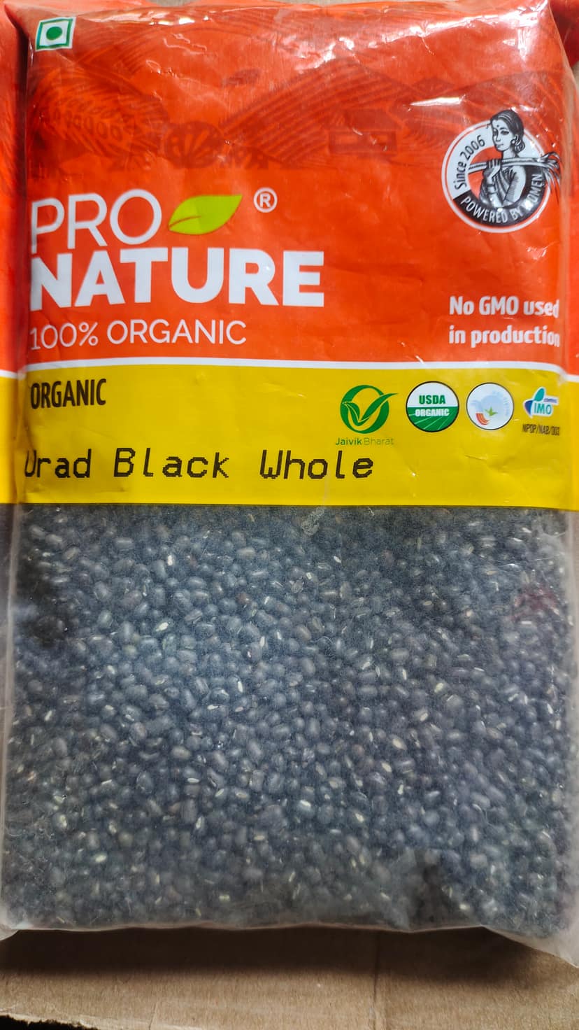 Pro nature organic urad black whole