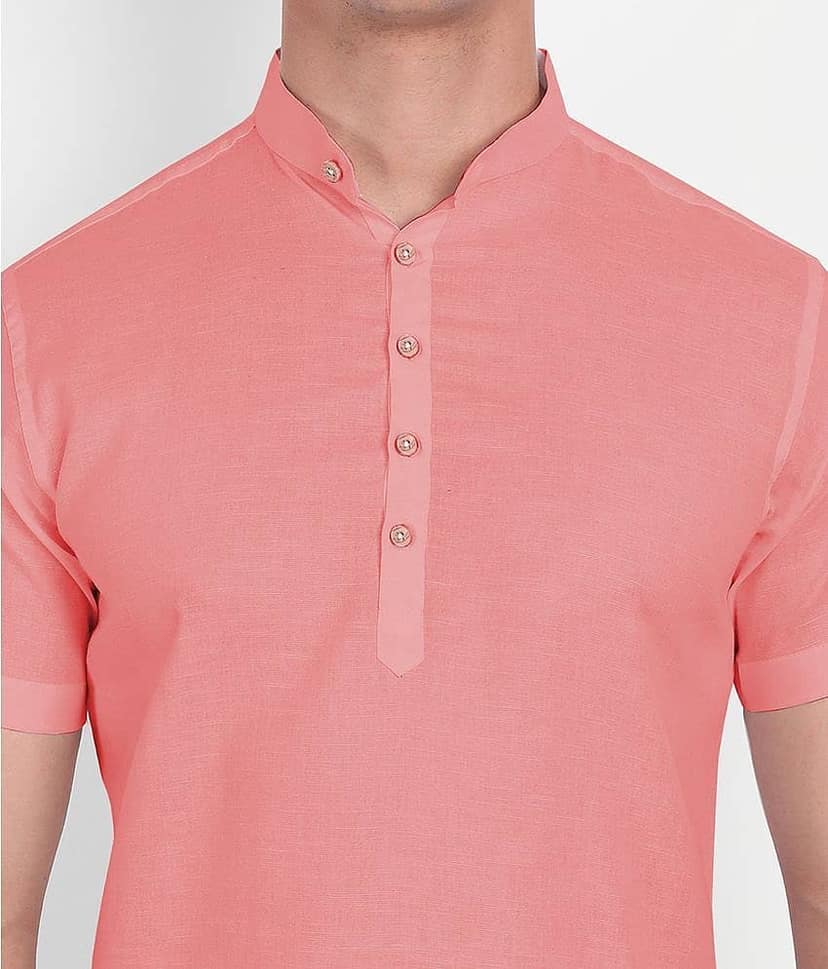 Vida Loca - Peach Cotton Slim Fit Men's Casual Shirt ( Pack of 1 ) view 2