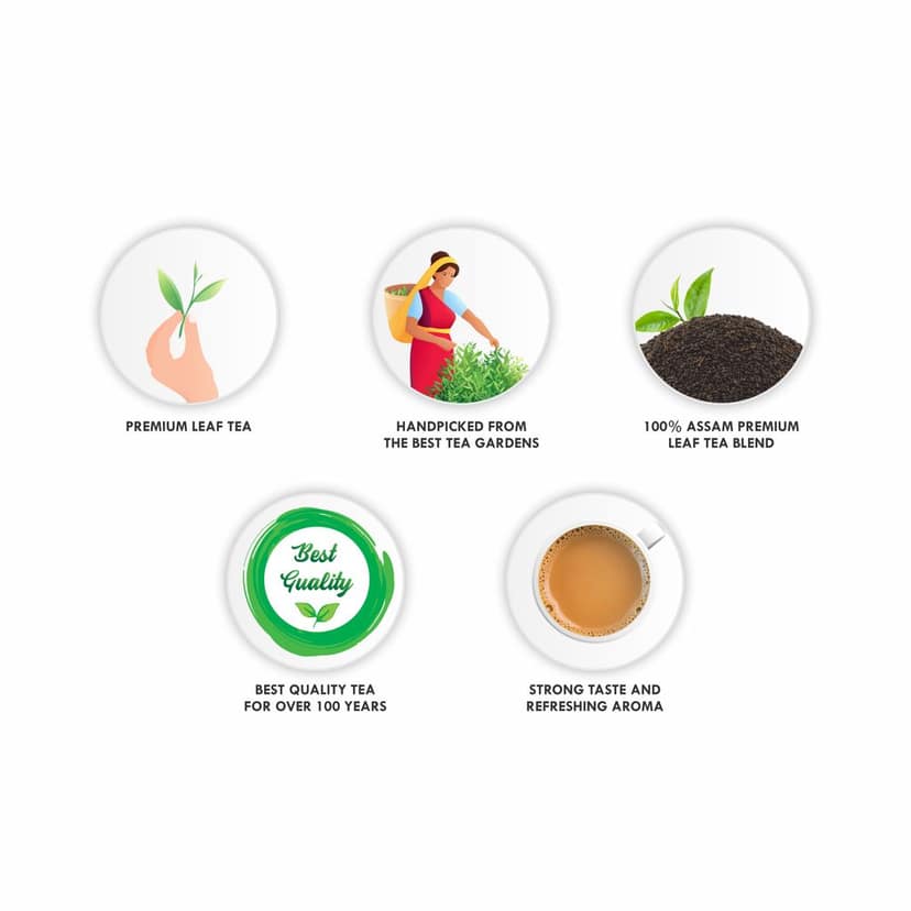 Jivvij Samaara Saffron Black Tea | Flavoured CTC Assam Black Leaf Tea | Kesar Chai Patti Powder | Saff Zaff Jar view 10