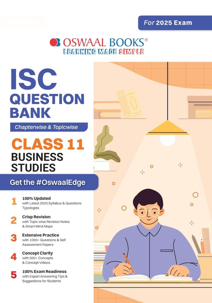 Oswaal ISC Question Bank Class 11 Business Studies | Chapterwise | Topicwise | Solved Papers | For 2025 Exams Oswaal Editorial Board