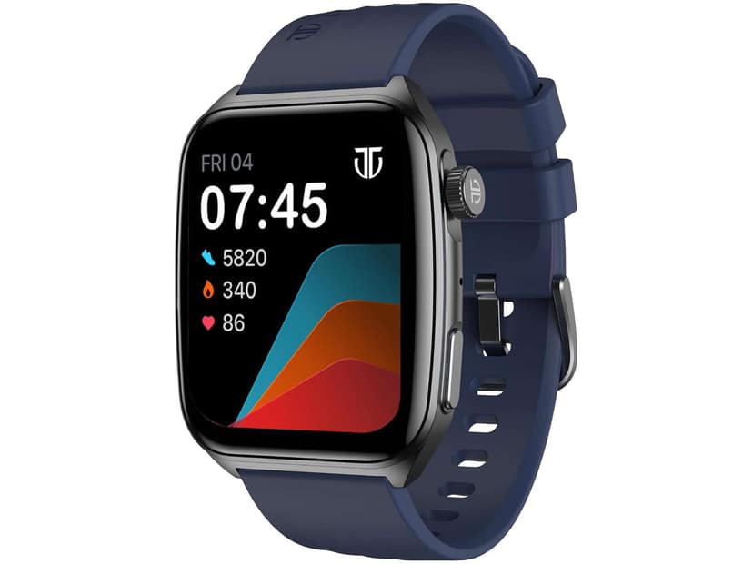 Titan Smart 4.0 Smart Watch with 1.93 AMOLED Display, Infinite AI Watch Faces, AI Voice assistant, Smart Hydration, Multiple Menu Styles, QR Hub - Gun Blue