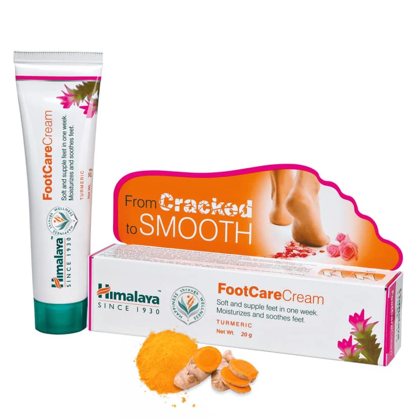 Himalaya Wellness Foot Care Cream - Turmeric, Moisturized & Soothes Feet, 20 G