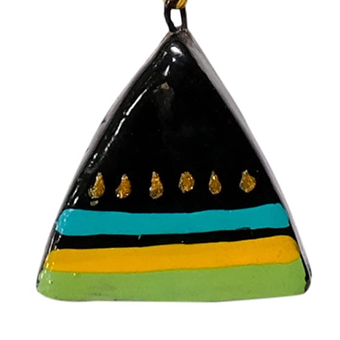 Unique and Colourful watermelon earrings view 3