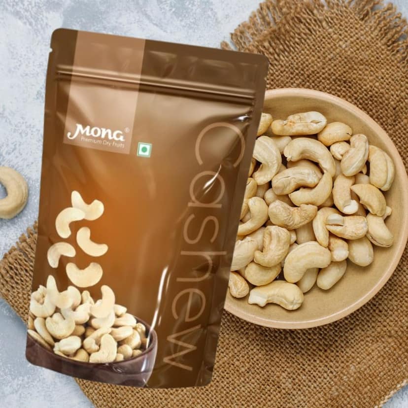 Mona Premium Whole Cashew Nuts (Kaju) - High Quality Healthy Dry Fruit Snack view 7
