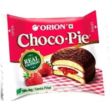 Orion Choco Pie Real Strawberry Cookies 25G