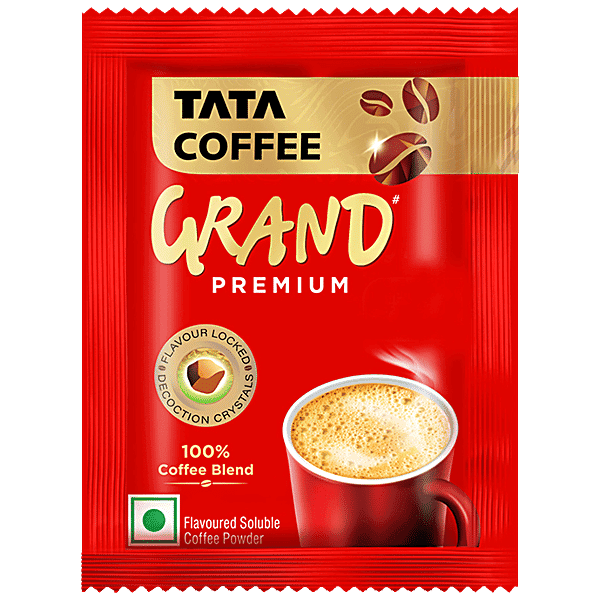 Tata Coffee Grand Premium Instant Coffee - 100% Coffee Blend, 6 g Sachet
