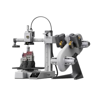 WOL3D Bambu Lab A1 Mini Combo 3D Printer with AMS Lite Up to 500mm/s Print Speed, 180×180×180mm Build Volume, Multi-Color Printing, High Precision, Full-Auto Calibration, Quiet & Fast FDM Printing