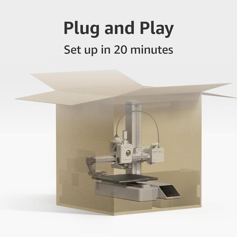 WOL3D Bambu Lab A1 Mini Combo 3D Printer with AMS Lite Up to 500mm/s Print Speed, 180×180×180mm Build Volume, Multi-Color Printing, High Precision, Full-Auto Calibration, Quiet & Fast FDM Printing view 5