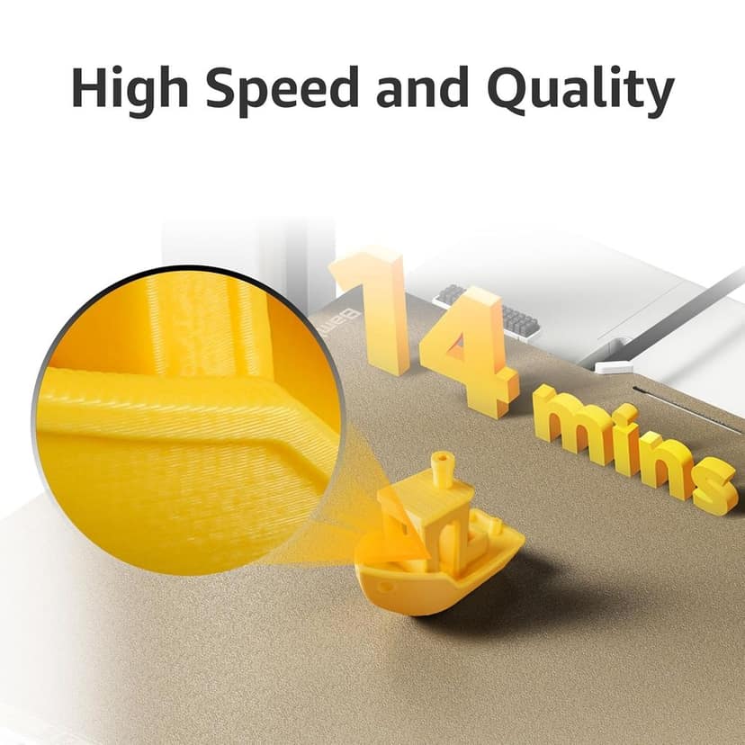 WOL3D Bambu Lab A1 Mini Combo 3D Printer with AMS Lite Up to 500mm/s Print Speed, 180×180×180mm Build Volume, Multi-Color Printing, High Precision, Full-Auto Calibration, Quiet & Fast FDM Printing view 6