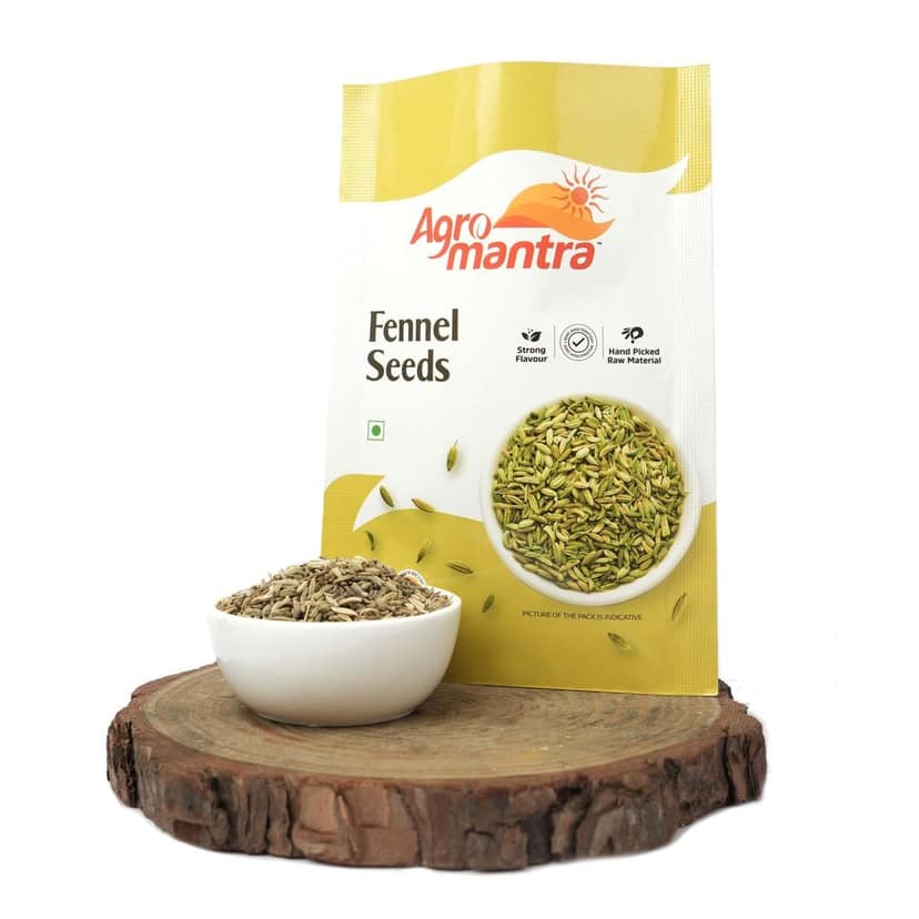Agro Mantra Fennel Seeds 100g | Aromatic & Flavorful | Hand-Picked Raw Materials | Sourced from Gujarat | Ideal for Curries, Pickles, Desserts & Planting | Versatile Indian Spice (pack of 3) view 2