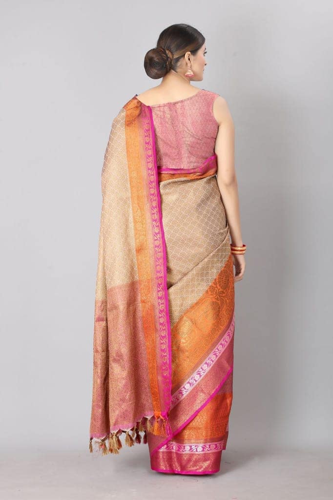 Women Weaving Work Saree with Rich Pallu view 3