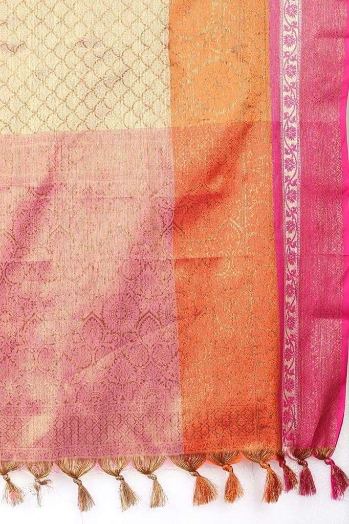 Women Weaving Work Saree with Rich Pallu view 5