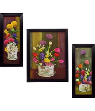 Indianara - Floral Painting With Frame