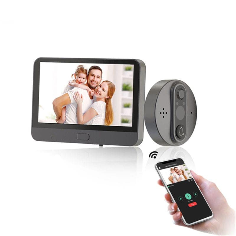 AUSHA V3 WiFi Video Peephole Camera | 1080P HD, Tuya App, Two-Way Talk & Motion Alerts view 3