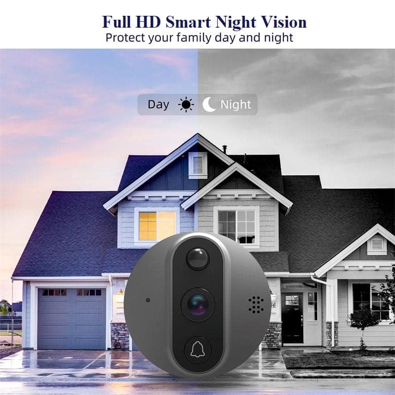 AUSHA V3 WiFi Video Peephole Camera | 1080P HD, Tuya App, Two-Way Talk & Motion Alerts view 8