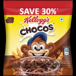 Kelloggs Chocos - With Protein & Fibre Of 1 Roti In Each Bowl, High In Calcium & Protein, Breakfast Cereals, 715 G