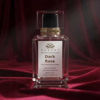 Essent Perfumes Dark Rose Eau de Parfum (EDP) – Deep Rose Floral Smoky Long Lasting Perfume – Unisex Fragrance