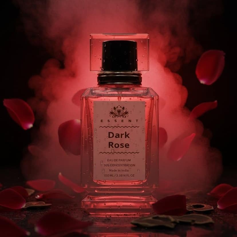 Essent Perfumes Dark Rose Eau de Parfum (EDP) – Deep Rose Floral Smoky Long Lasting Perfume – Unisex Fragrance view 3