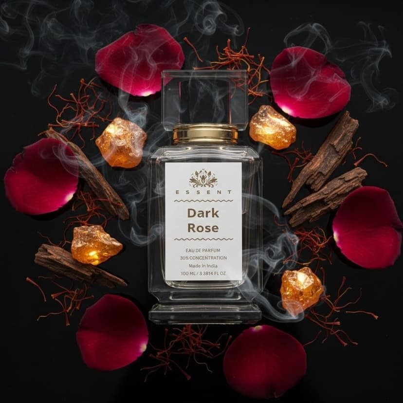 Essent Perfumes Dark Rose Eau de Parfum (EDP) – Deep Rose Floral Smoky Long Lasting Perfume – Unisex Fragrance view 4