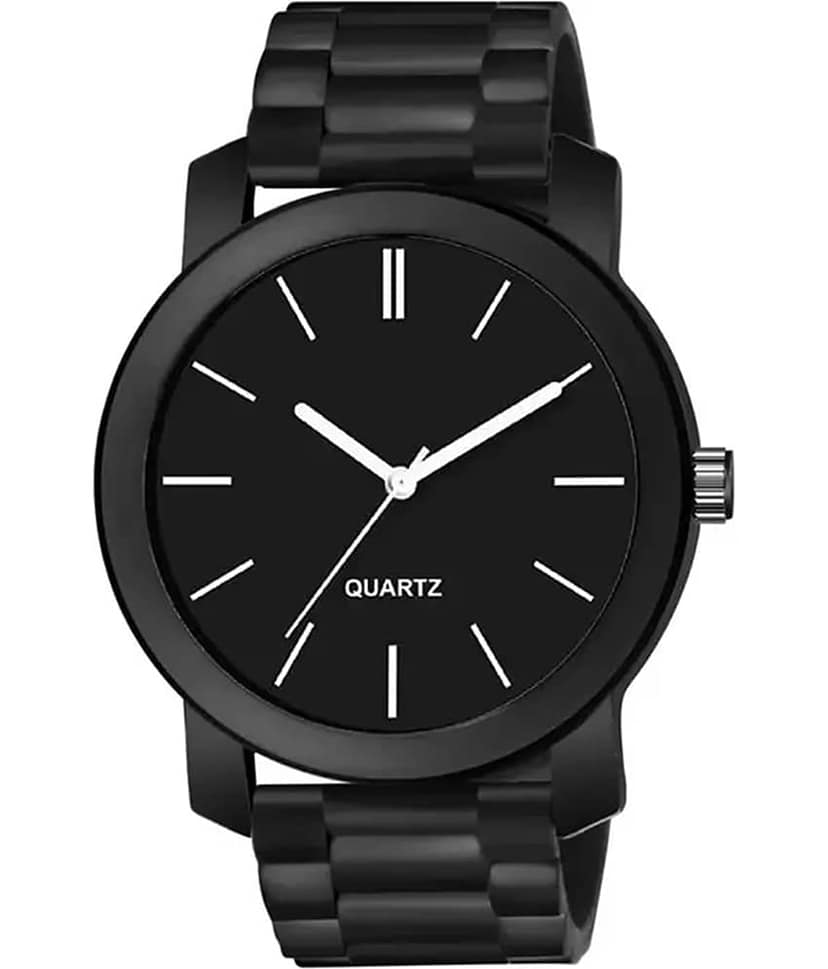 niyatifab Black Silicon Analog Men's Watch