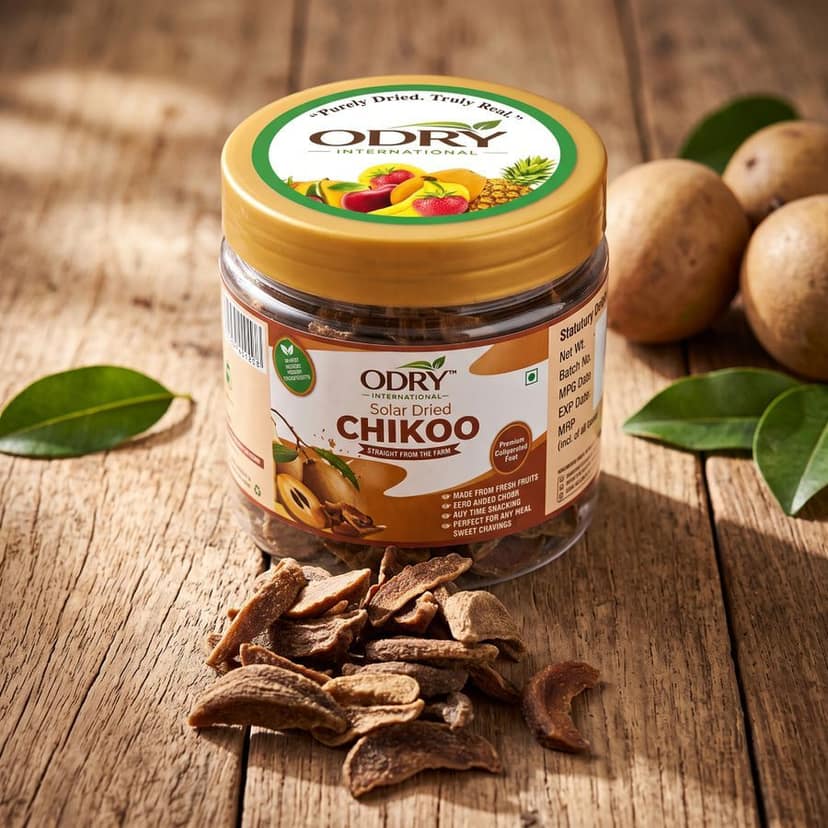Solar Dried Chikoo - 200 gm view 4