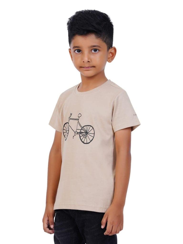 AIR GARB Boys Round Neck Printed Cotton T-shirt for 4-5 Years - Pack of 3 (K45-TG-CB-SW) Multicolour view 3