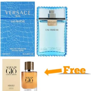 Versace Eau Fraiche Eau de Toilette Spray 100ml for Men Perfume 100ml Scent Perfume