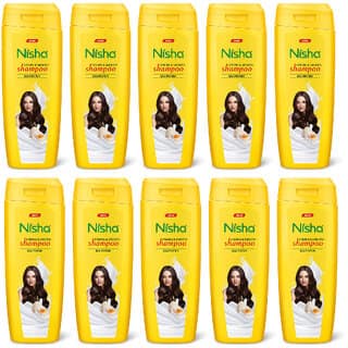 Nisha Shampoo For Women & Men 75ml EACH (Pack OF 10) | Egg Protein Flavour