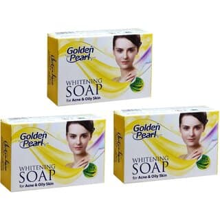 Golden Pearl Whitening For Acne Oil Skin Soap - 100g (Pack Of 3)