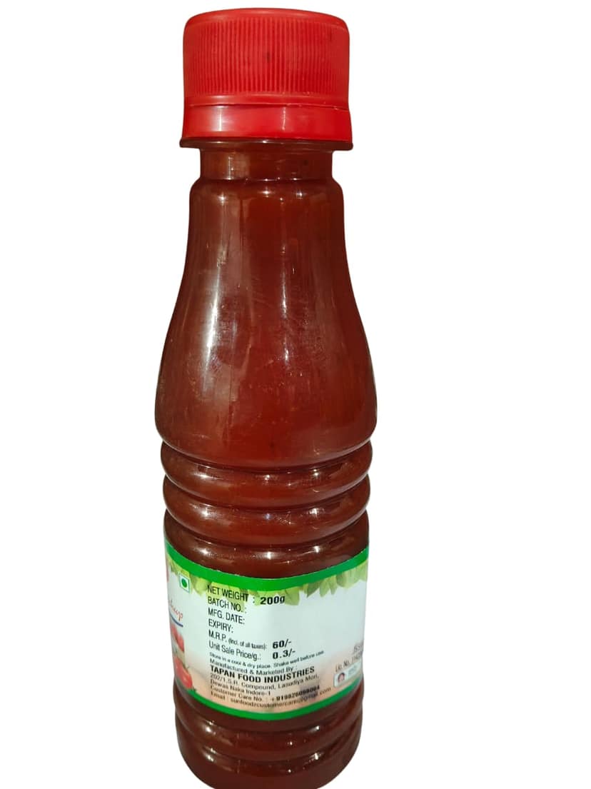 Sunfoodz Tomato Ketchup Bottle 200gm view 2