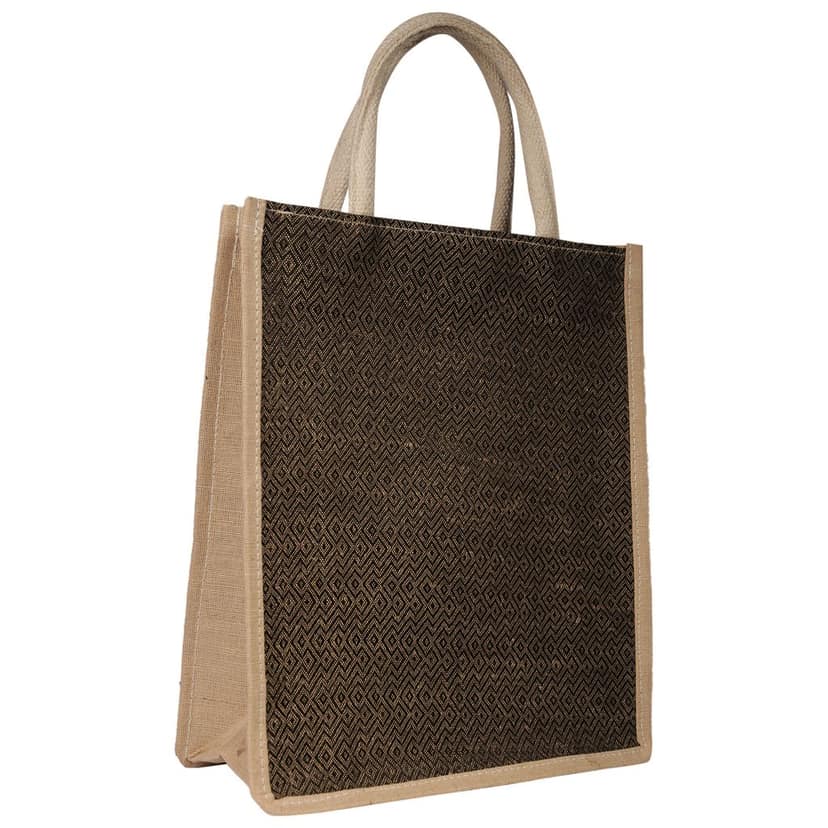 Jharcraft Jute Bag Checked/Stripe (BG00631) view 2
