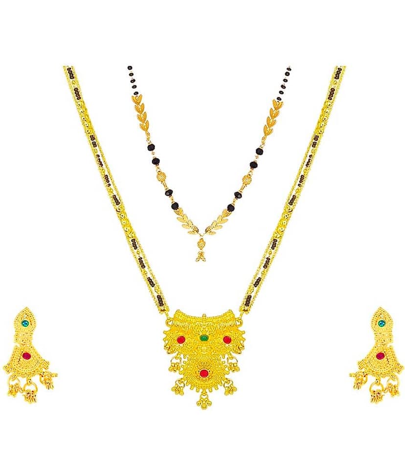 JIPPA - Golden Mangalsutra ( Pack of 1 ) view 2