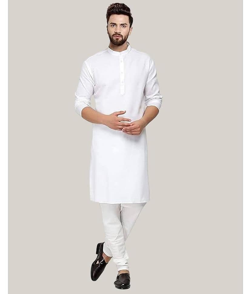 Balaji's Blue Cotton Blend Regular Fit Men's Kurta Pyjama Set ( Pack of 1 )