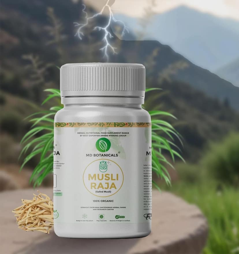 MD Botanicals Musli Raja Capsules | 60 Capsules | Helps Maintain Overall Health