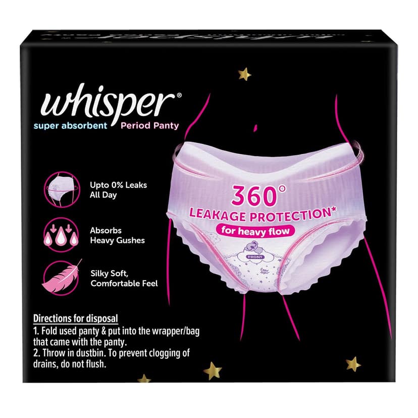 Whisper Super Absorbent Period Panty, L-Xl Panties view 2