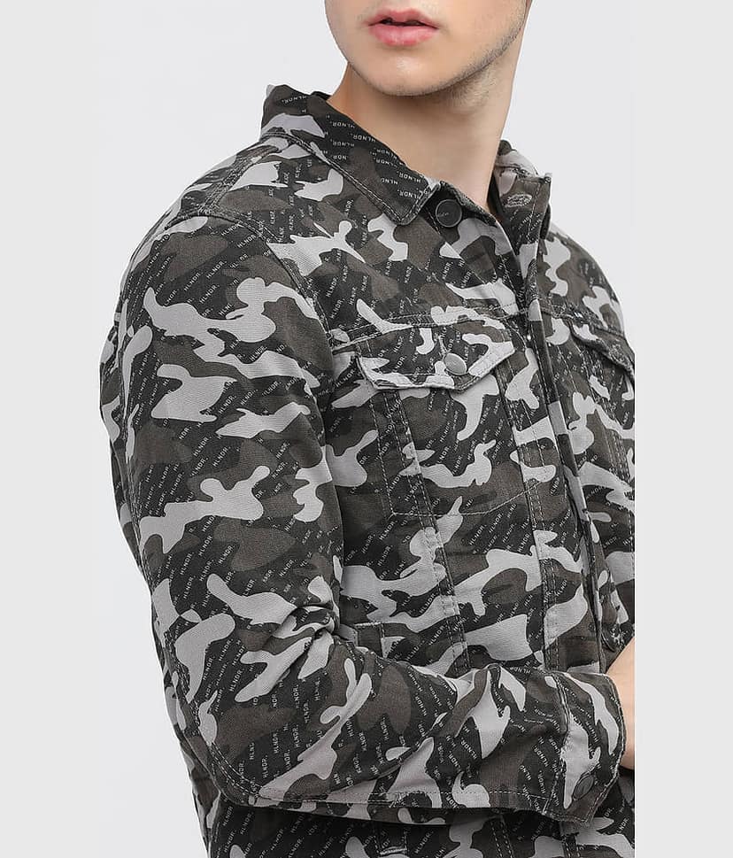 Highlander Cotton Men's Casual Jacket - Olive ( Pack of 1 ) view 4
