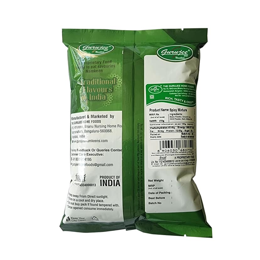 Gurujee Namkeen Spicy Mixture, 150 gm view 2