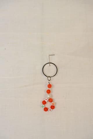 Beaded Keyring with LOVE Charm