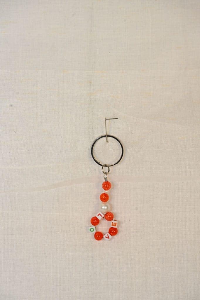 Beaded Keyring with LOVE Charm
